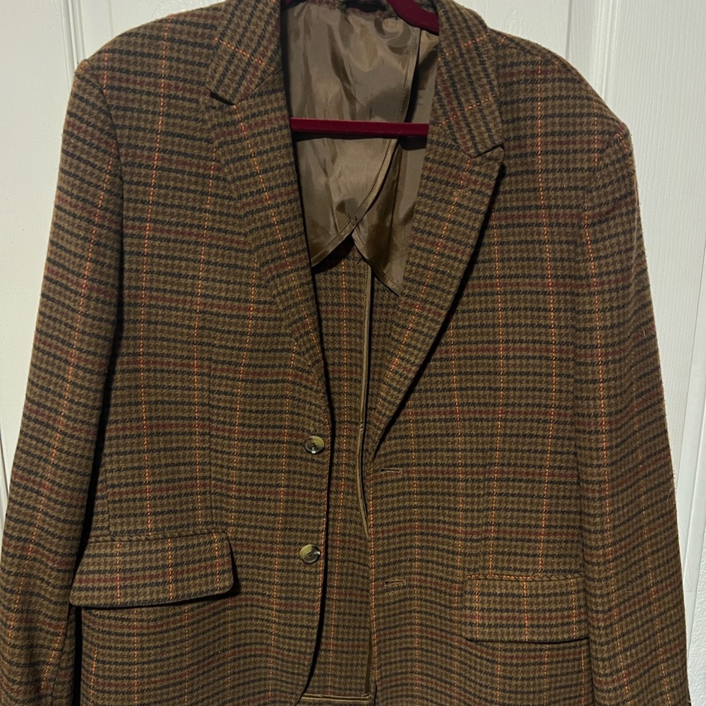 BRIXTON Vintage Plaid Blazer